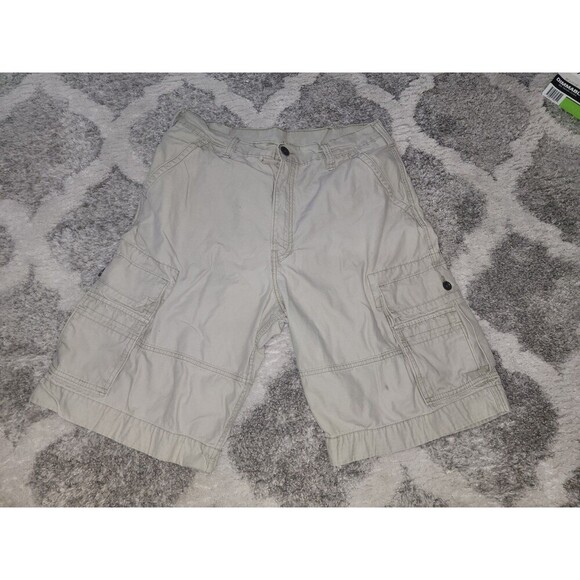 Levis Mens Cargo Shorts 34 Casual Utility White Tag Flat Front Khaki Y2K Chino - Picture 1 of 10
